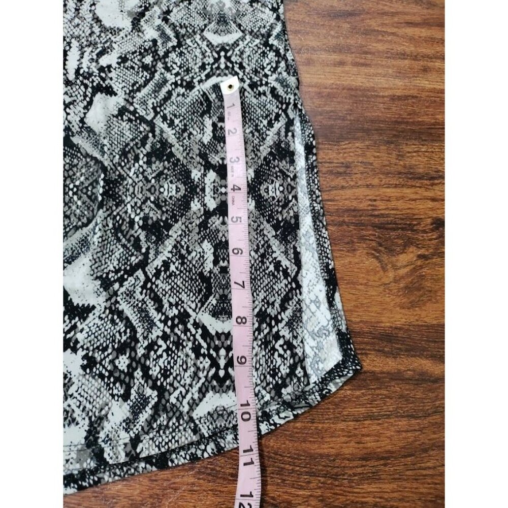 INC International Women's M Snake-Print Belted Shirtdress,Created for Macy's - Picture 9 of 13
